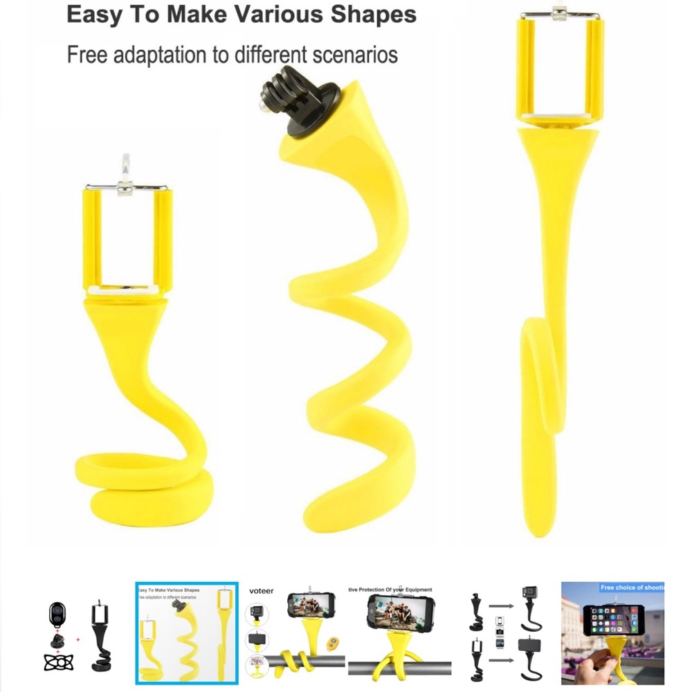 Flexible Monkey Supreme Selfie Camera And Smartphone Selfie Stick - BLACK - Picture 8 of 9